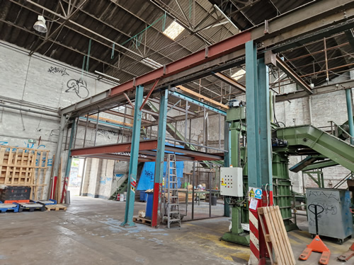 Bens Demolition Division photo Remove and cut out steel work and over head cranes machines bristol