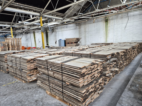 Bens Demolition Division photo Reclaim roof boards /bricks for re-use. Erect site  hoarding remove steel chimney