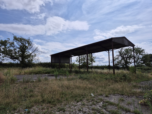 Bens Demolition Division photo Careful demolition of farm outbuildings that includes removal of asbestos roof