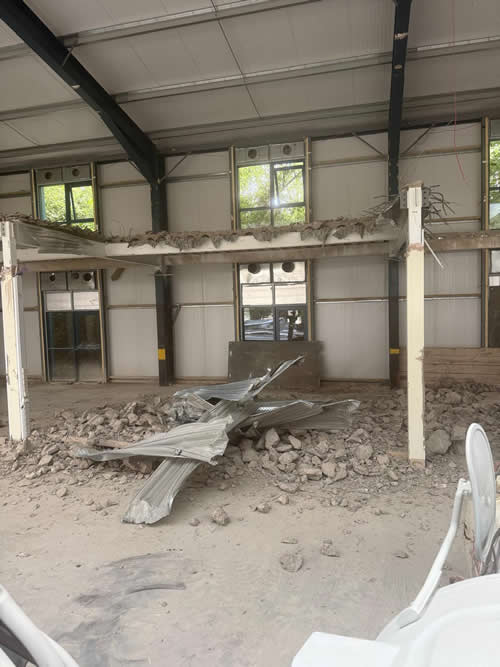 Bens Demolition Division photo Remove large concrete mezzanine floor and large  soft strip of  office  Thornbury
