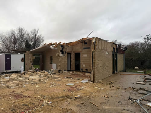 Bens Demolition Division job Hans Price Academy, Weston-s-Mare, Demolition of changing rooms photo number 8